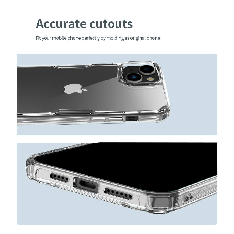 Силиконовый чехол NILLKIN для Apple iPhone 15 Plus (iPhone 15+) 6.7 (2023) (серия Nature TPU Pro)